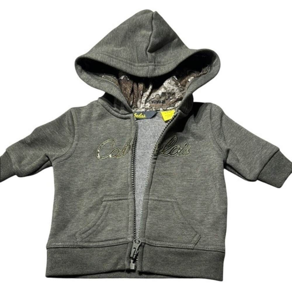 Cabelas Hoodie and Carters Dinosaur Fleece Romper‎ Bundle Kids 0-6 Months Green
